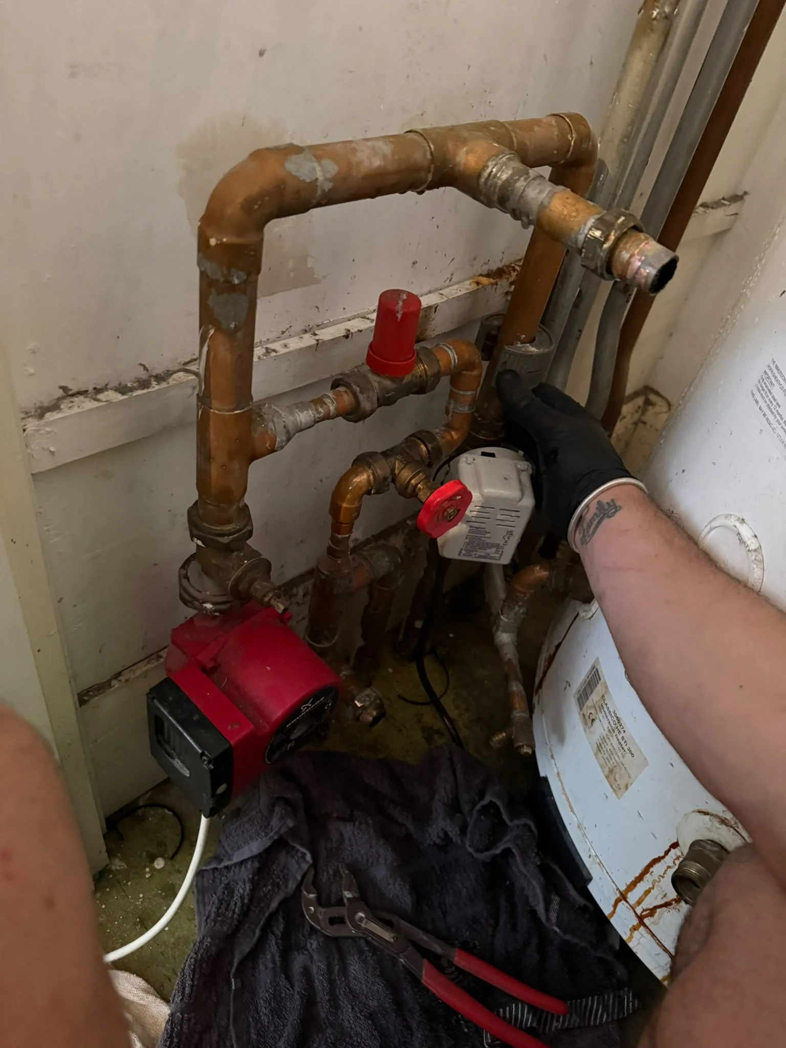 Before gas service β old system