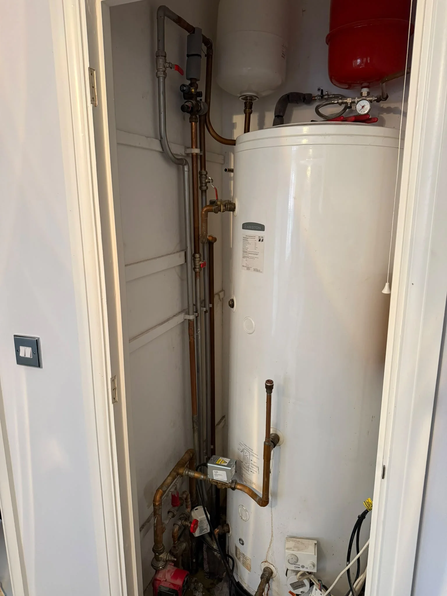 Before gas service β old pipework